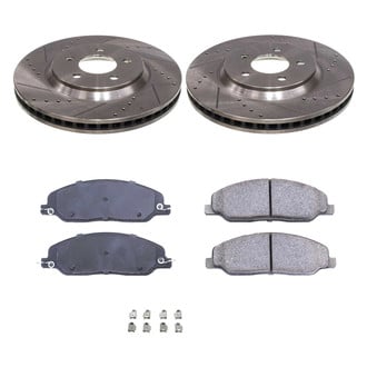 Callahan Brake Parts® - Drilled and Slotted Front Brake Kit