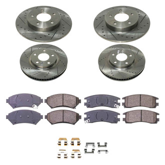 Callahan Brake Parts® - Drilled and Slotted Brake Kit