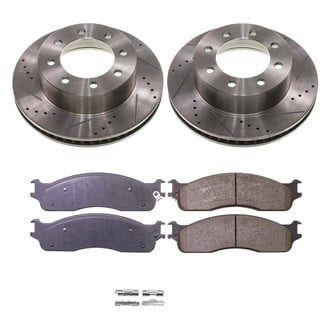Callahan Brake Parts® - Drilled and Slotted Front Brake Kit