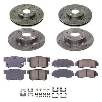 Callahan Brake Parts® - Drilled and Slotted Front and Rear Brake Kit