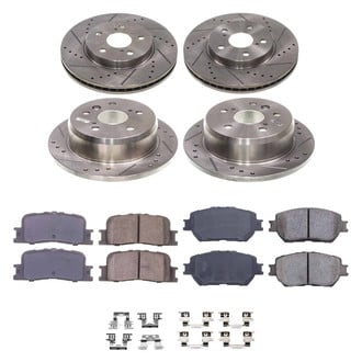 Callahan Brake Parts® - Drilled and Slotted Front and Rear Brake Kit