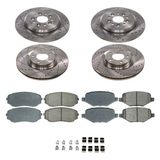 Callahan Brake Parts® - Drilled and Slotted Brake Kit