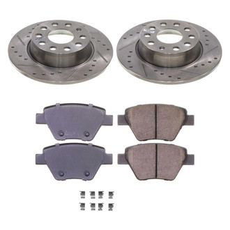 Callahan Brake Parts® - Drilled and Slotted Rear Brake Kit