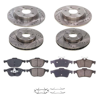 Callahan Brake Parts® - Drilled & Slotted Brake Kit