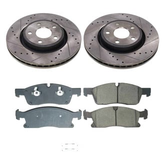 Callahan Brake Parts® - Drilled and Slotted Front Brake Kit