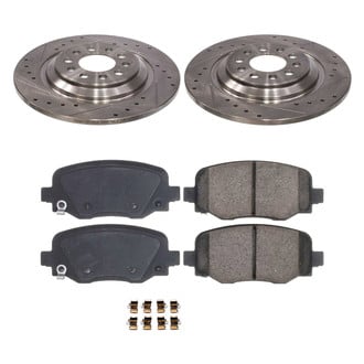 Callahan Brake Parts® - Drilled and Slotted Rear Brake Kit