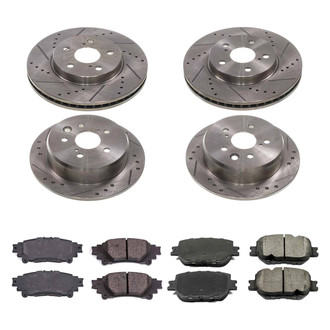 Callahan Brake Parts® - Drilled & Slotted Brake Kit