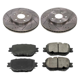 Callahan Brake Parts® - Drilled and Slotted Front Brake Kit