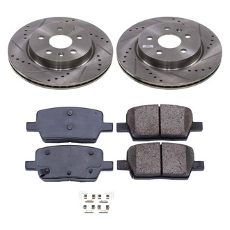 Callahan Brake Parts® - Drilled and Slotted Rear Brake Kit