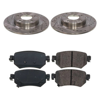 Callahan Brake Parts® - Drilled & Slotted Brake Kit