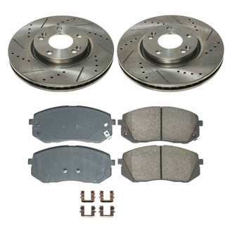 Callahan Brake Parts® - Drilled and Slotted Front Brake Kit