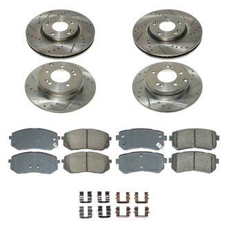 Callahan Brake Parts® - Drilled and Slotted Brake Kit
