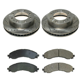 Callahan Brake Parts® - Drilled and Slotted Front Brake Kit