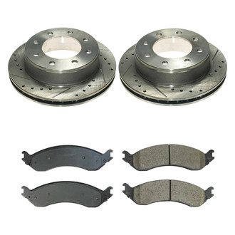 Callahan Brake Parts® - Drilled and Slotted Rear Brake Kit