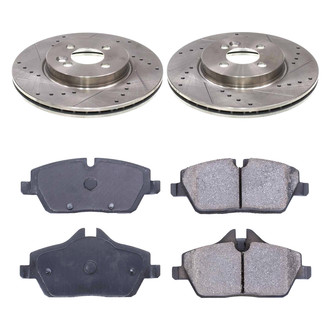 Callahan Brake Parts® - Drilled and Slotted Front Brake Kit