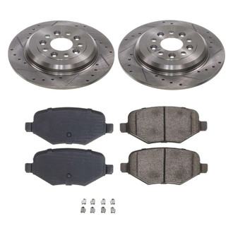 Callahan Brake Parts® - Drilled and Slotted Rear Brake Kit