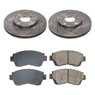 Callahan Brake Parts® - Drilled and Slotted Front Brake Kit