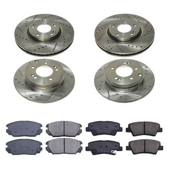 Callahan Brake Parts® - Drilled and Slotted Brake Kit