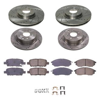 Callahan Brake Parts® - Drilled & Slotted Brake Kit