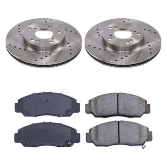 Callahan Brake Parts® - Drilled and Slotted Front Brake Kit