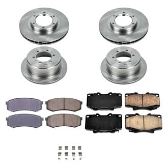 Callahan Brake Parts® - Plain Front and Rear Brake Kit