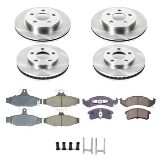 Callahan Brake Parts® - Plain Front and Rear Brake Kit