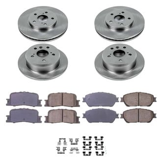 Callahan Brake Parts® - Plain Front and Rear Brake Kit