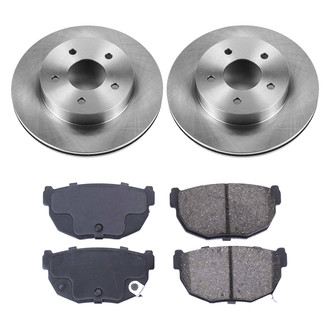 Callahan Brake Parts® - Plain Rear Brake Kit