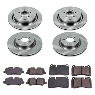 Callahan Brake Parts® - Plain Front and Rear Brake Kit