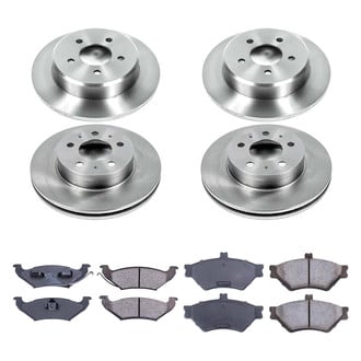 Callahan Brake Parts® - Plain Front and Rear Brake Kit
