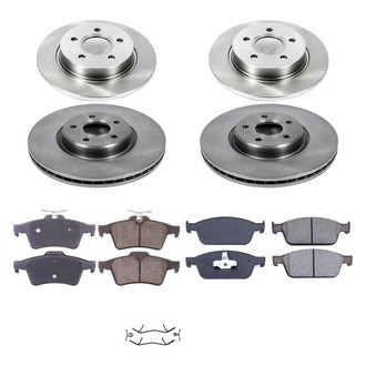 Callahan Brake Parts® - Plain Brake Kit