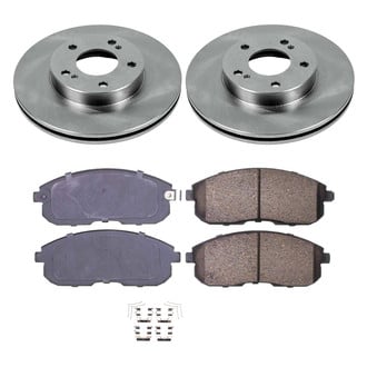 Callahan Brake Parts® CKO113928 - Plain Front Brake Kit