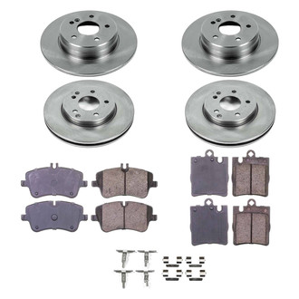 Callahan Brake Parts® - Plain Front and Rear Brake Kit