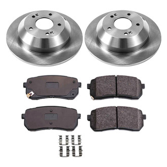 Callahan Brake Parts® - Plain Rear Brake Kit