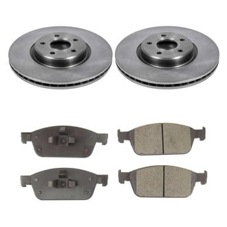 Callahan Brake Parts® - Plain Front Brake Kit