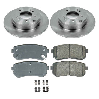 Callahan Brake Parts® - Plain Rear Brake Kit