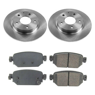 Callahan Brake Parts® - Plain Rear Brake Kit