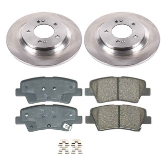 Callahan Brake Parts® - Plain Rear Brake Kit