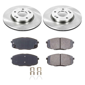 Callahan Brake Parts® - Plain Front Brake Kit