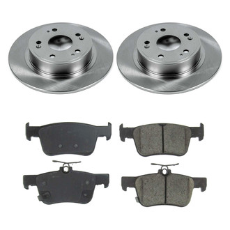 Callahan Brake Parts® - Plain Rear Brake Kit