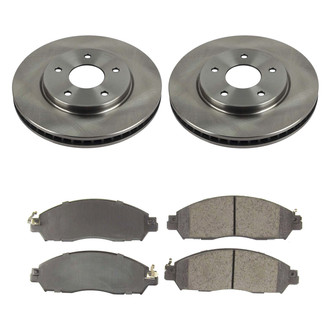Callahan Brake Parts® - Plain Front Brake Kit