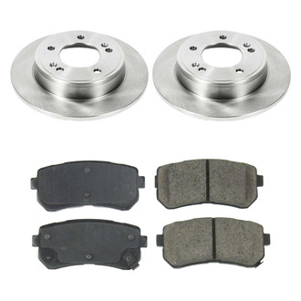 Callahan Brake Parts® - Plain Rear Brake Kit