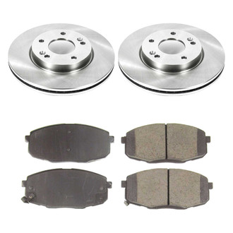 Callahan Brake Parts® - Plain Front Brake Kit