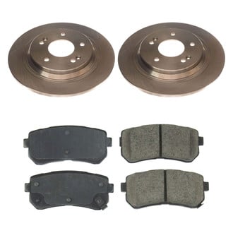 Callahan Brake Parts® - Plain Rear Brake Kit