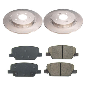 Callahan Brake Parts® - Plain Rear Brake Kit
