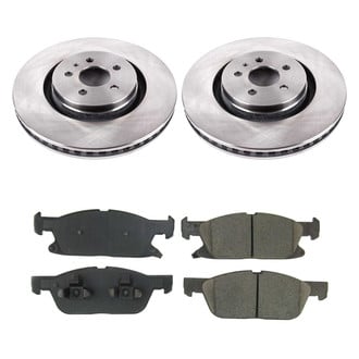 Callahan Brake Parts® - Plain Front Brake Kit