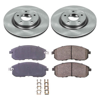 Callahan Brake Parts® - Plain Front Brake Kit