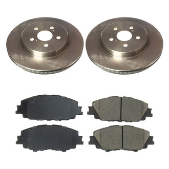Callahan Brake Parts® - Plain Front Brake Kit