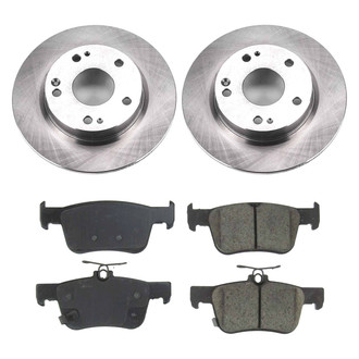 Callahan Brake Parts® - Plain Rear Brake Kit