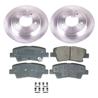 Callahan Brake Parts® - Plain Rear Brake Kit